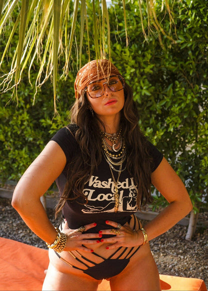 GO WITH THE FLOW STATEMENT SUNGLASSES: Tortoiseshell/Orange