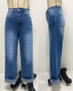 Basic High Rise Straight Cuff Jeans