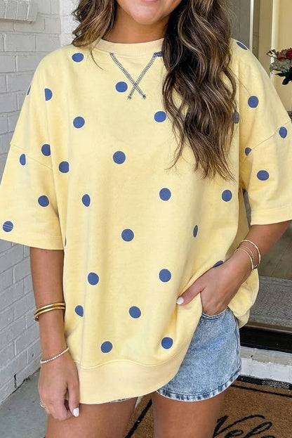 Polka Dot Oversize Blouse