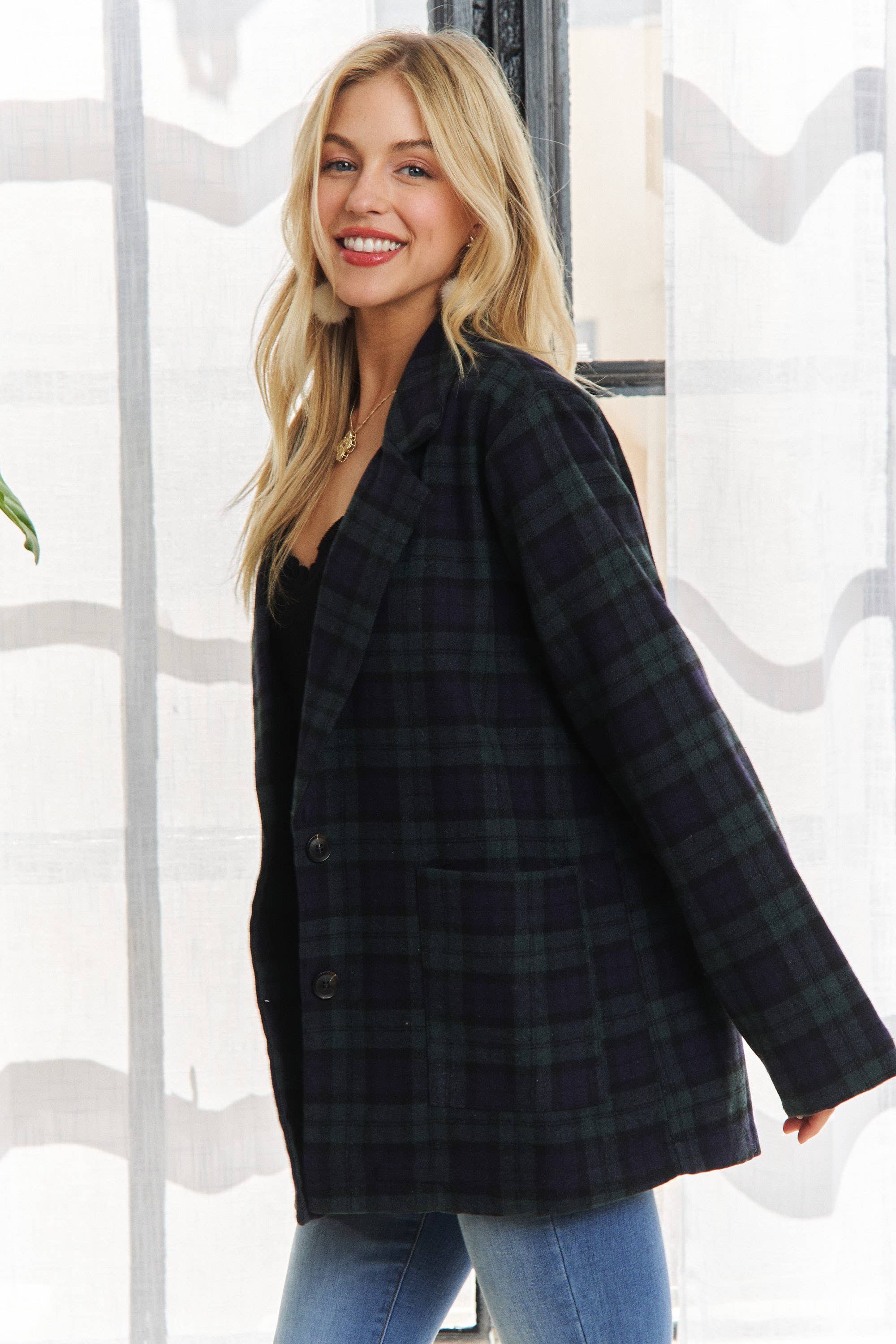 J015-W011-LONG SLV PATCH POCKET 2 BUTTON JACKET: MUSTARD / S-M-L-XL(1-2-2-1)