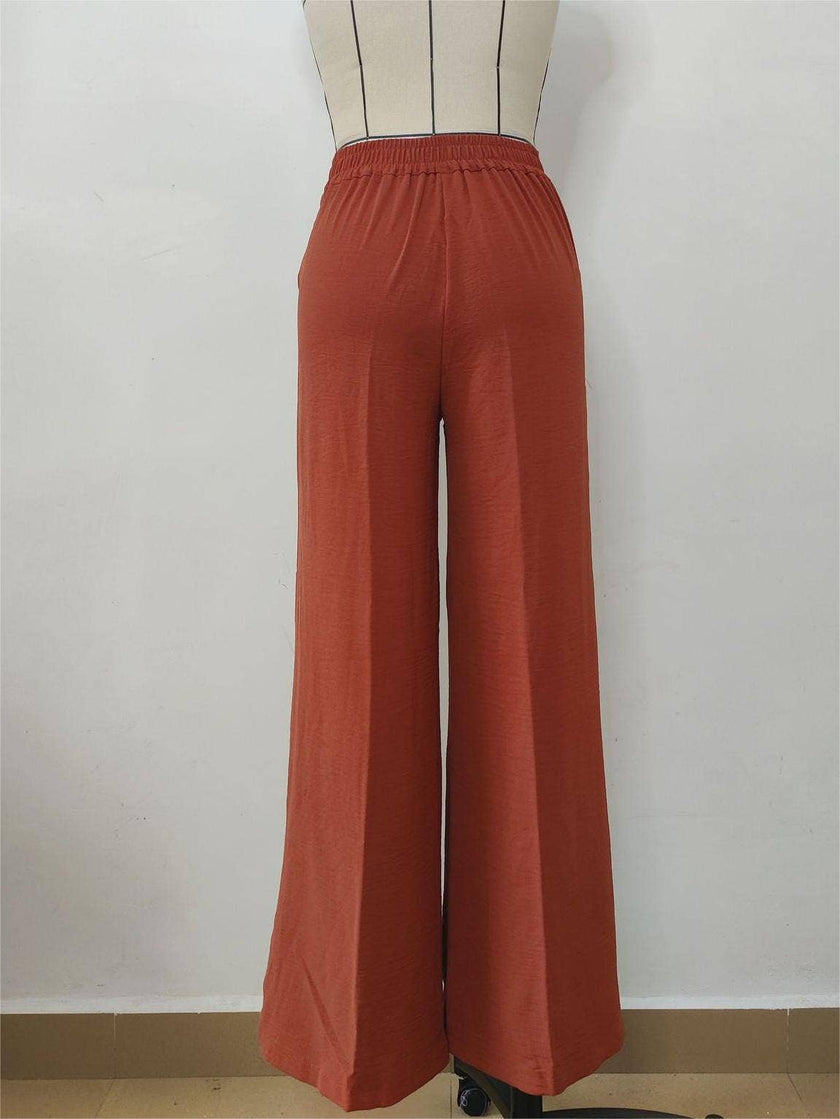 Office suit trousers wide leg pants: