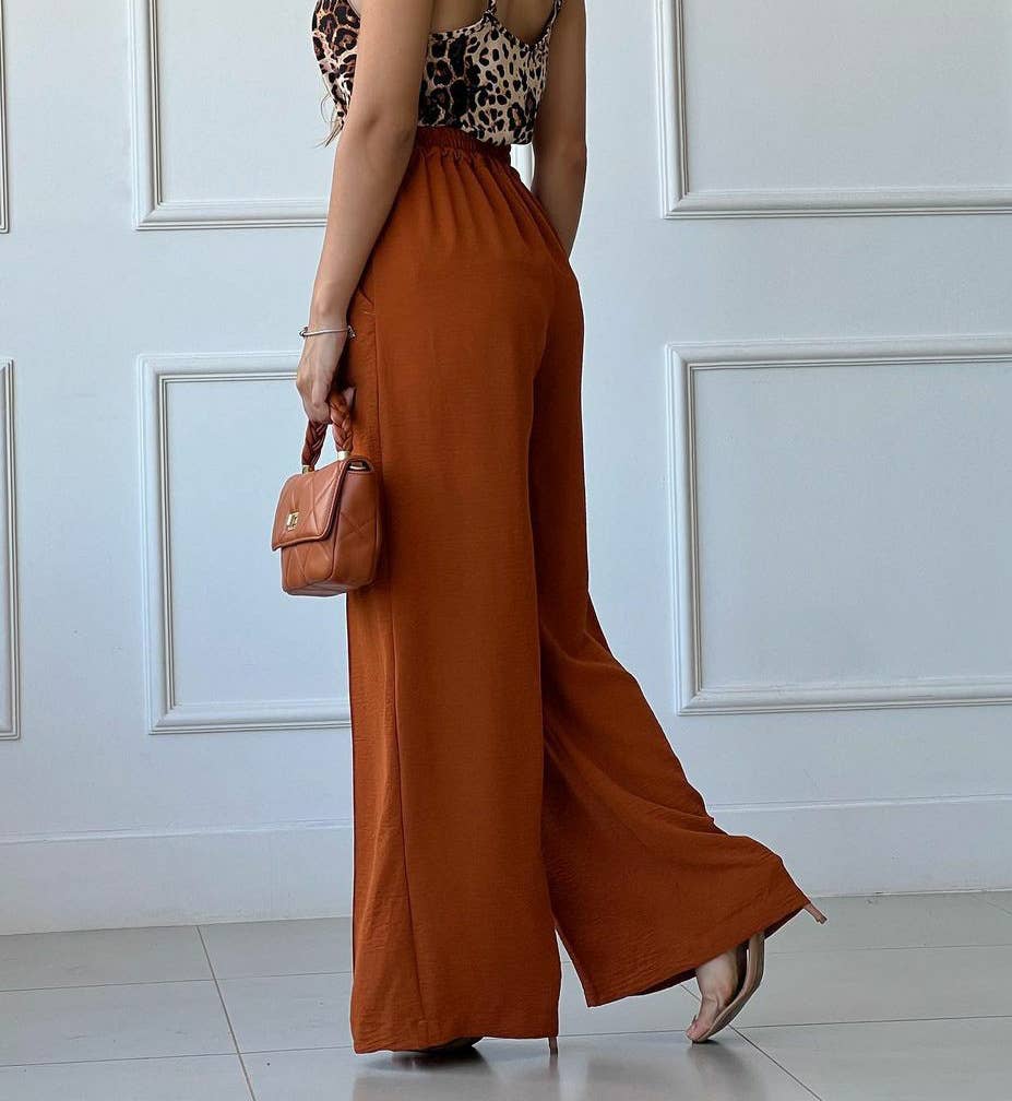 OFFICE SUIT TROUSERS WIDE LEG PANT