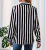 Loose striped printed shirt