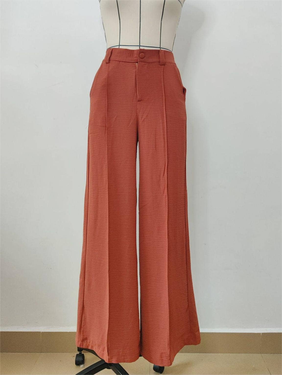 OFFICE SUIT TROUSERS WIDE LEG PANT