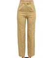 High waisted thin straight suit pants