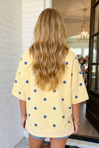 Polka Dot Oversize Blouse
