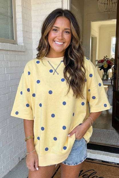 Polka Dot Oversize Blouse