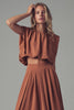 Back Tie Sleeveless Relaxed Top: CAMEL