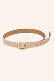 Genuine Leather Square Buckle Belt: GIV