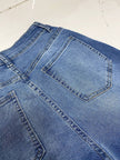 Basic High Rise Straight Cuff Jeans