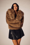 Luxe Fur Fall Cropped Jacket