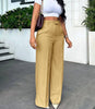 High waisted thin straight suit pants
