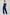 Blaine One Shoulder Ruched Jumpsuit: Cobalt