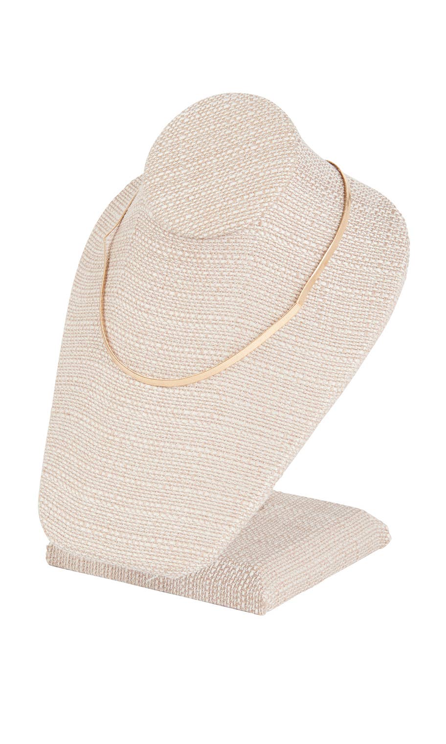 Linen Necklace Display On Stand - 6 1/2"L x 7"W x 8 1/4"H