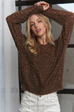 LONG SLEEVE LEOPARD PRINT TOP